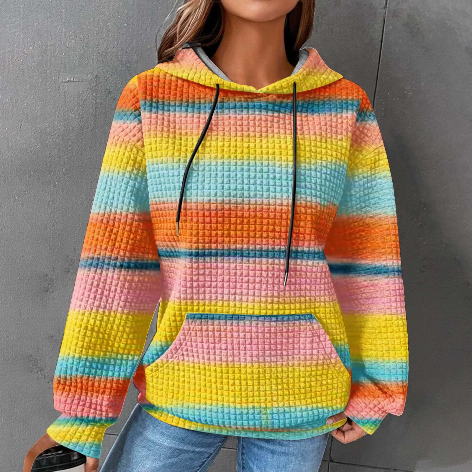 3D Printed Casual Winter Hooded Sweatshirt