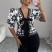 Chic French Lantern Sleeve Blouse for Women