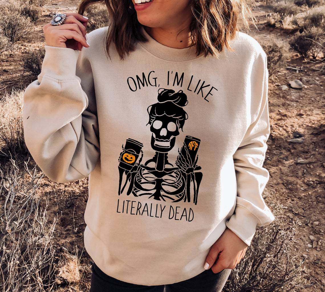 Halloween Pumpkin Print Long Sleeve Casual Sweatshirt