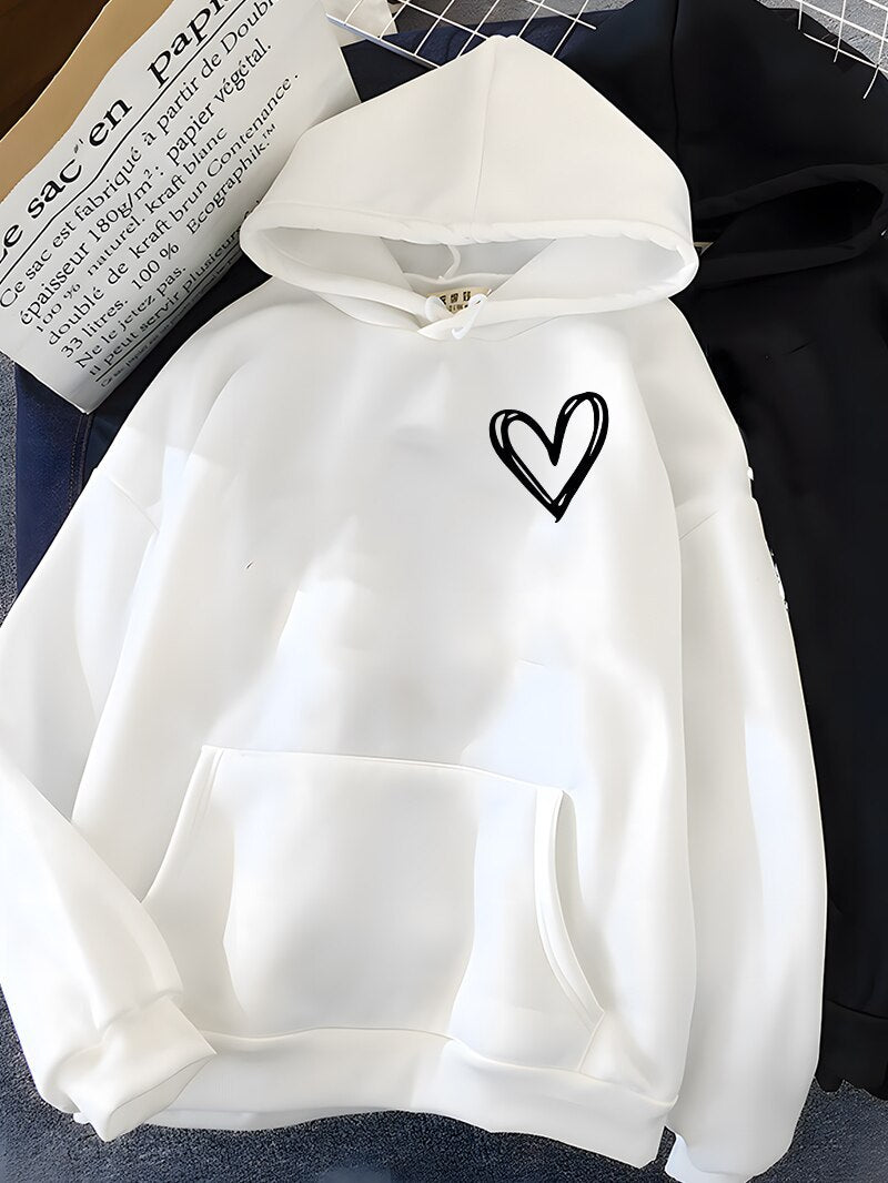 3D Planet Print Couple Hoodie Matching Streetwear Sweatshirt