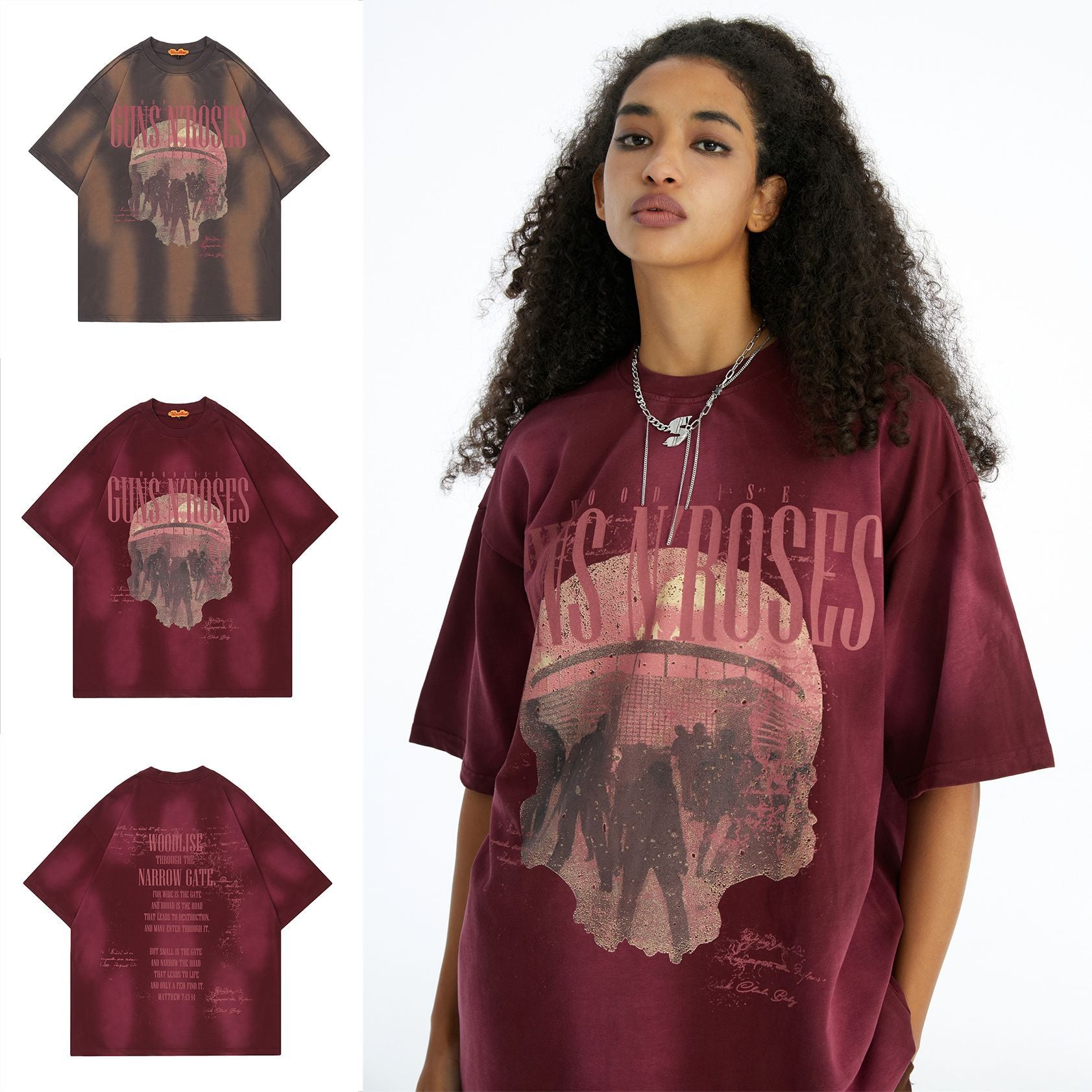 Retro Spray Color Short-Sleeve Graphic Tee
