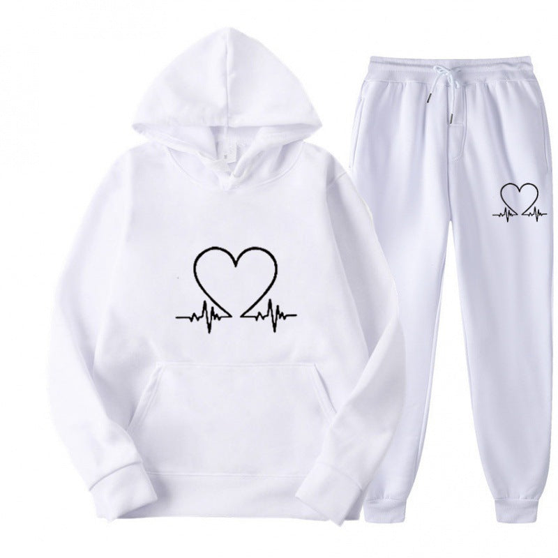 Cozy Fleece Hooded Sweatshirt & Jogger Set