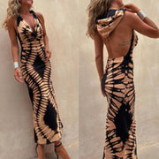 Figure-flattering, Slimming Mid-length Casual Backless Dress