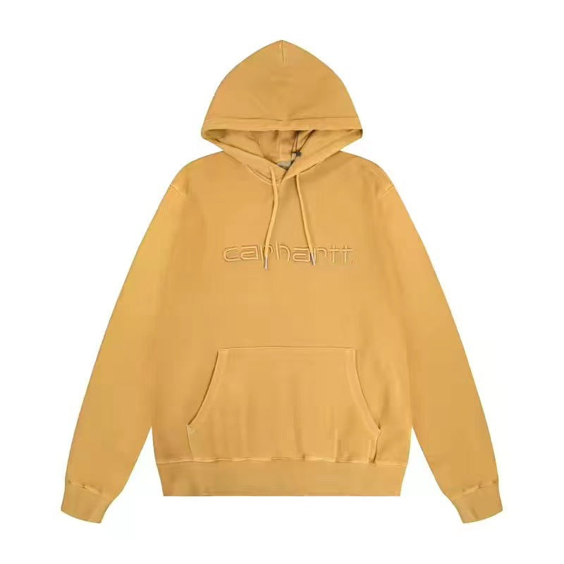 Embroidered Loose Couple Hoodie for Men and Women