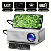 Compact Full HD 1080p portable projector for home entertainment