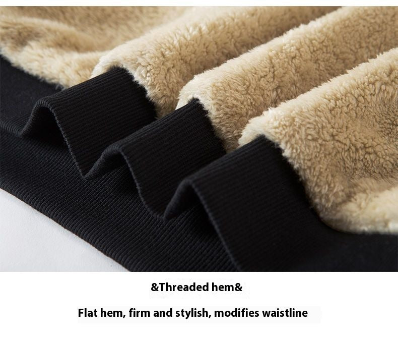 Women's Fleece-Lined Thickened Cashmere Hoodie