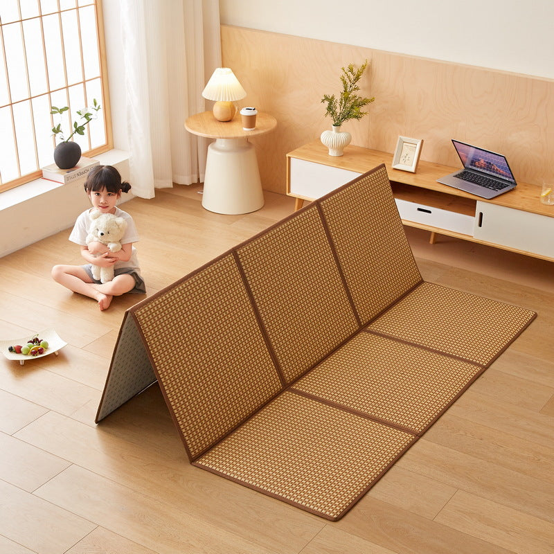 Foldable Tatami Mat for Makeshift Sleeping Arrangements