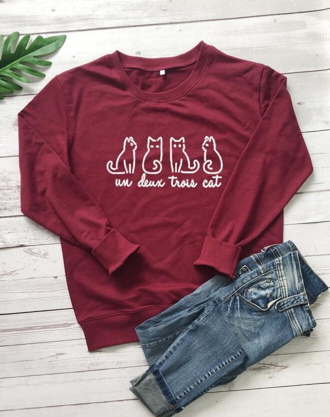 Chic Letter Print Casual Round Neck Pullover Sweater