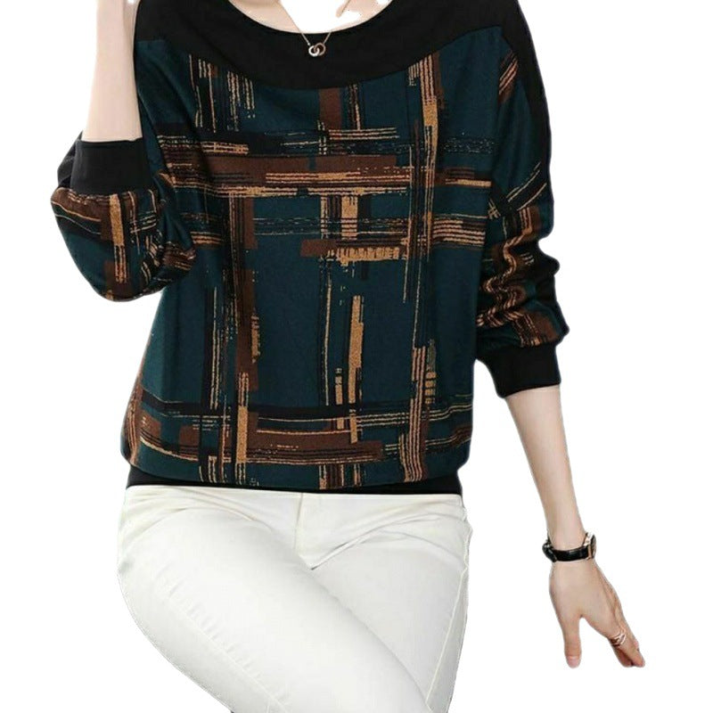 Women's Loose Belly-Covering Long-Sleeve Knit Sweater