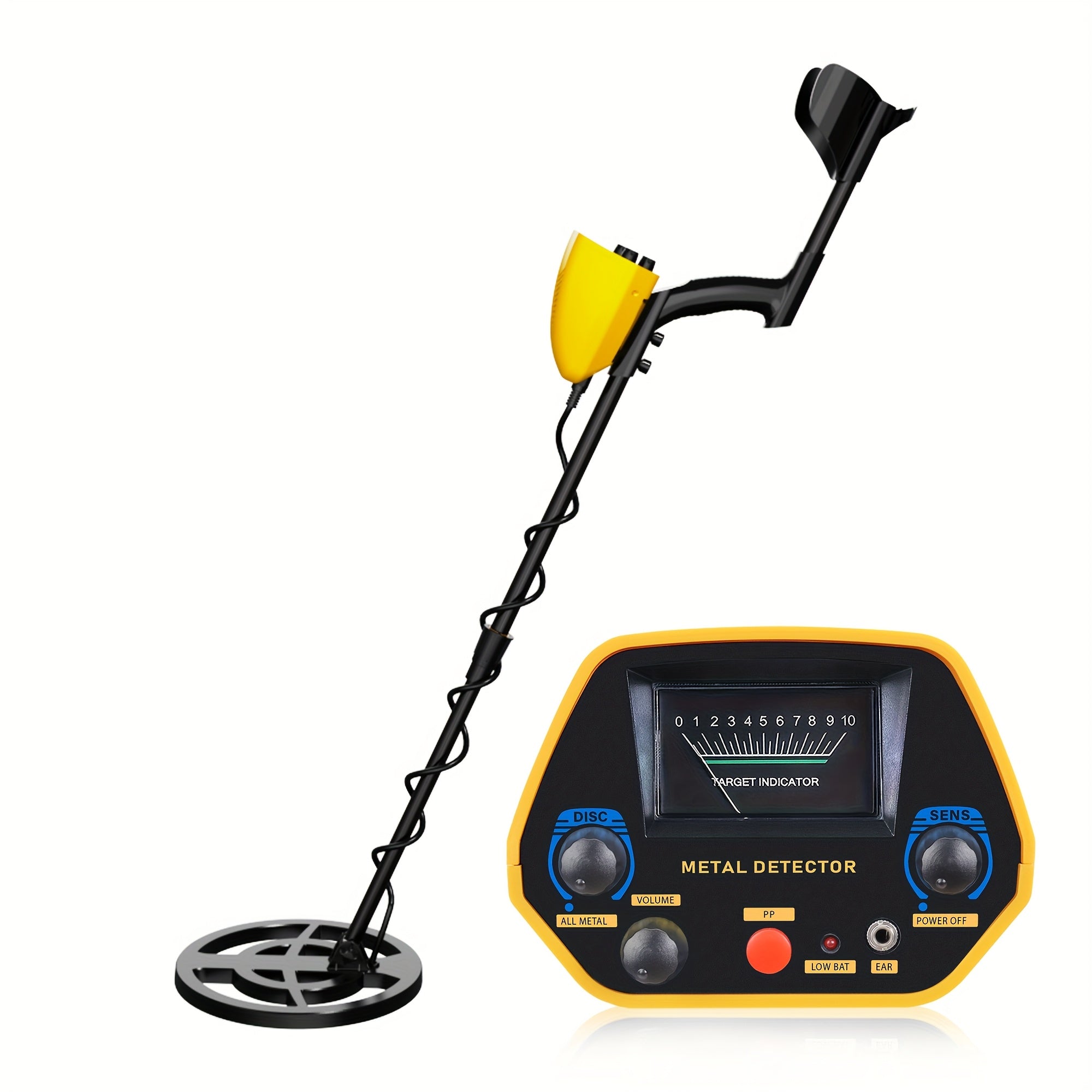 High‑Sensitivity Outdoor Metal Detector with All‑Metal Discrimination and Positioning Functions