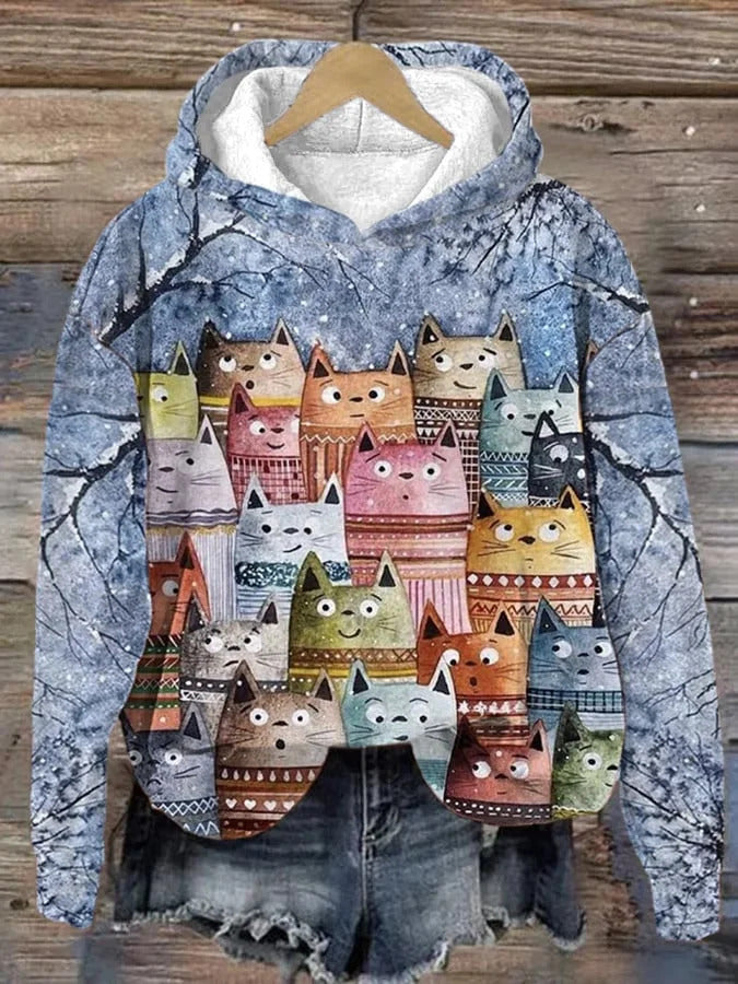 Comfortable & Versatile Fashion Printed Hoodie