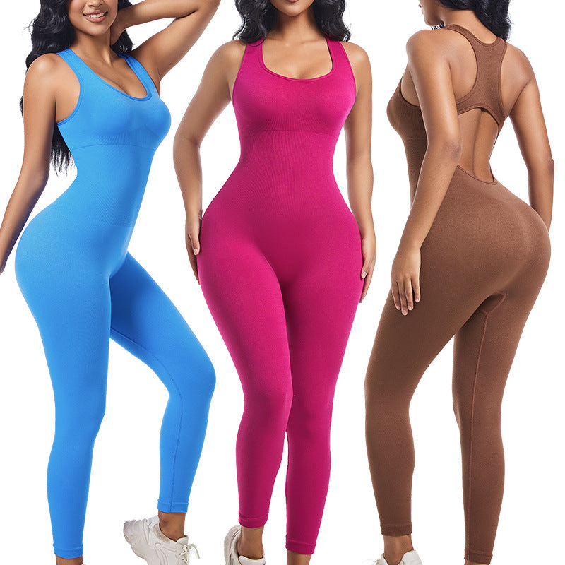 Women's Long Sleeve Shaping Yoga Jumpsuit