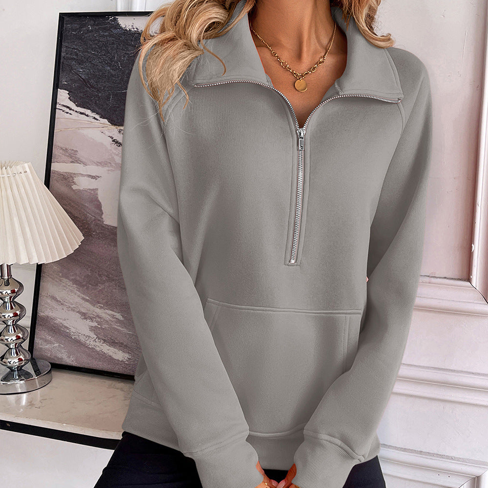 Casual Loose Pullover Long Sleeve Sweatshirt
