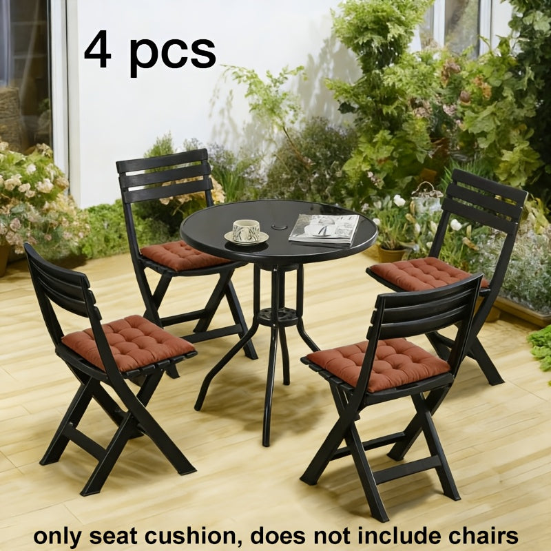 4pcs Set of Patio Furniture Seat Cushions, Soft And Comfortable, Thickened Cushions, Suitable for Indoor And Outdoor Use, Cushions solely