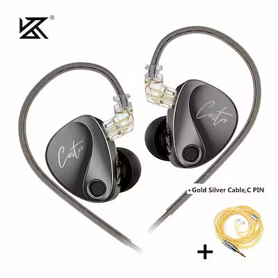 USB-C wired in-ear earphones with 3.5mm adapter for universal device compatibility