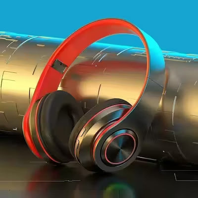 Large wireless headphones with TF card support and microphone