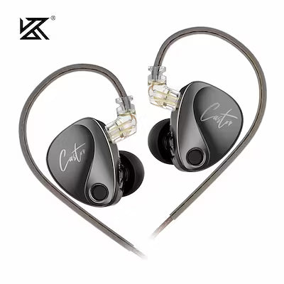 Dual-driver in-ear earphones with tunable bass and secure fit