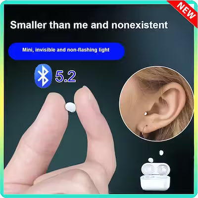Bluetooth 5.2 sleep earbuds with noise reduction and built-in mic