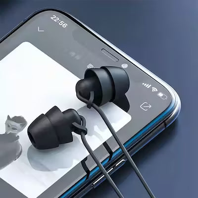 Wired in-ear headphones with 3.5mm jack and built-in microphone