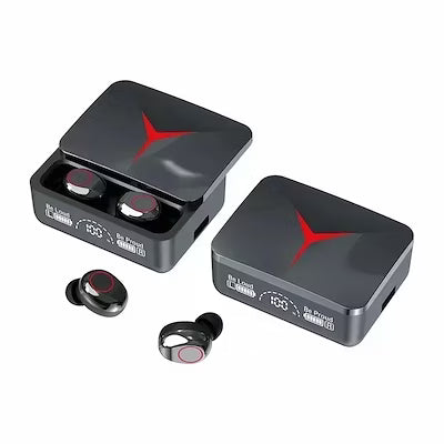 Wireless sport earbuds with touch control and gaming microphone