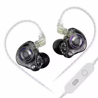 High-fidelity in-ear earbud with detachable cable for gaming and music