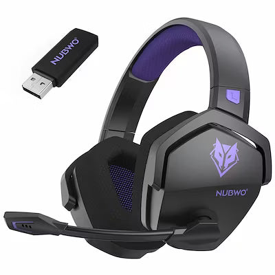 Dual-mode wireless gaming headset compatible with PS5, PC, and Switch