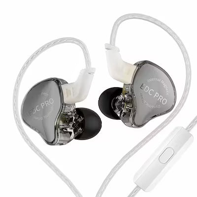 High-sensitivity in-ear earphones with silver-plated cable option