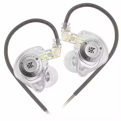 Dynamic bass in-ear earbuds with detachable 2-pin cable for sports