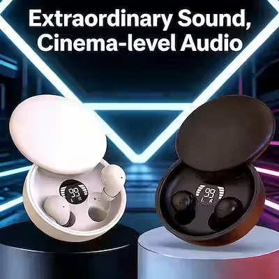 Ultra-compact Bluetooth 5.4 wireless earbuds with sliding protective cover
