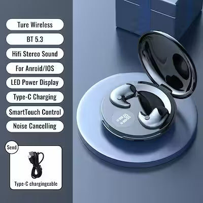 Discreet Bluetooth earbuds for sleep with noise reduction and balanced sound