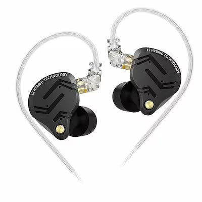 Hybrid In-Ear Monitor with 1 Dynamic and 5 Balanced Armature Drivers – Wired 2‑Pin Cable, Audiophile Sound for Gaming