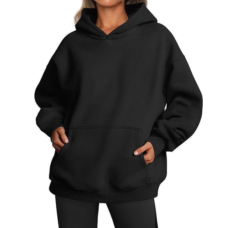 Oversized Hooded Sweatshirt with Pockets
