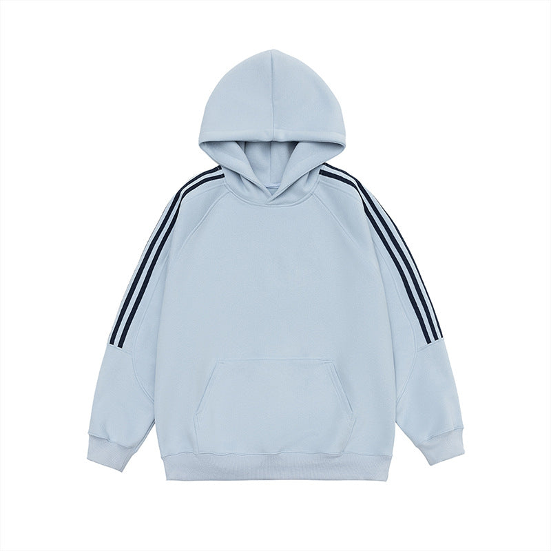 Cozy Unisex Colorblock Casual Pullover Hoodie