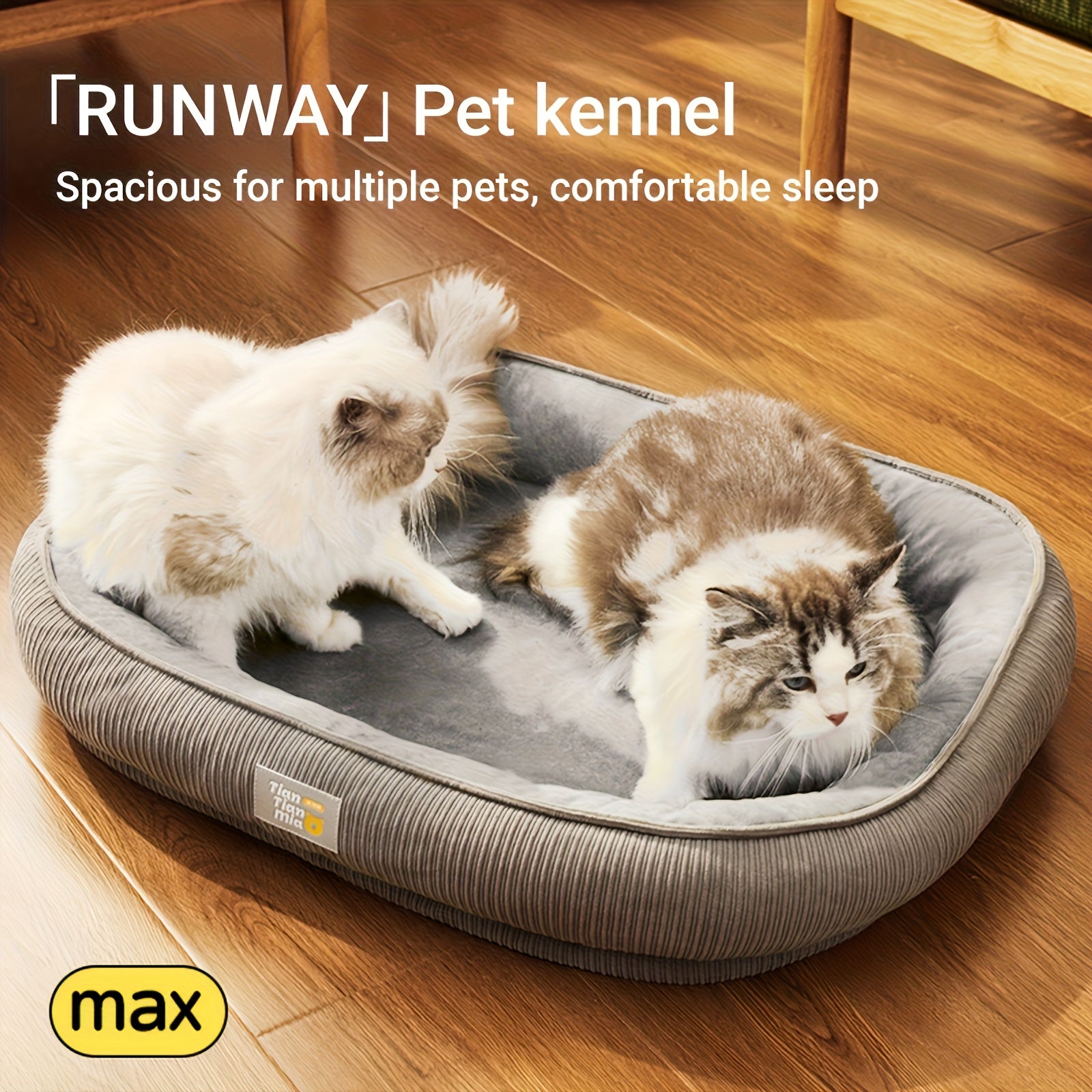 Extra Large Comfortable Pet Bed for Cats & Small Dogs - Soft Polyester Square Design, Durable All-Season Use, Mixed Colors, No Assembly Needed, Perfect for Small to Large Breeds,