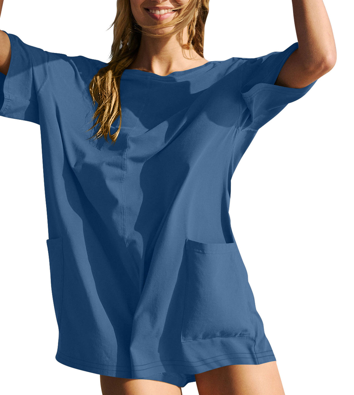 Women's Casual Loose Pocket Jumpsuit Romper