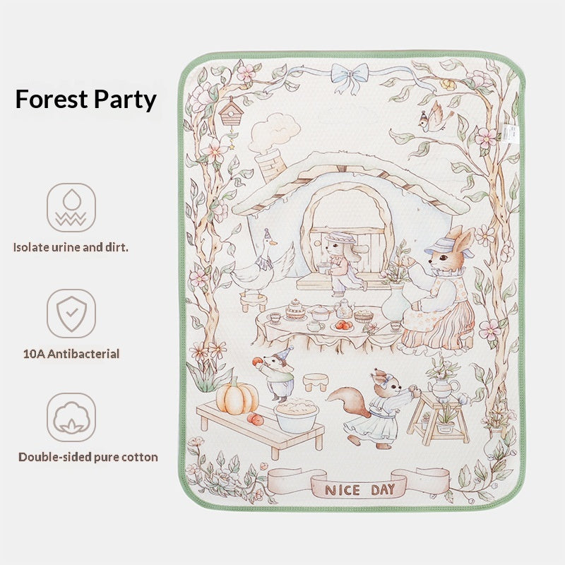 Baby Mattress Infant Waterproof and Breathable Washable Large-size Childrens Pure Cotton Urine-proof Pad