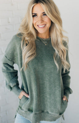 Cozy Loose Cotton Washed Autumn & Winter Sweater