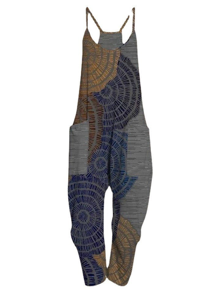 Fashion Personality Sports Straight Women's Jumpsuit