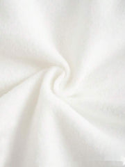 Retro Fleece-Lined Round Neck Sweatshirt