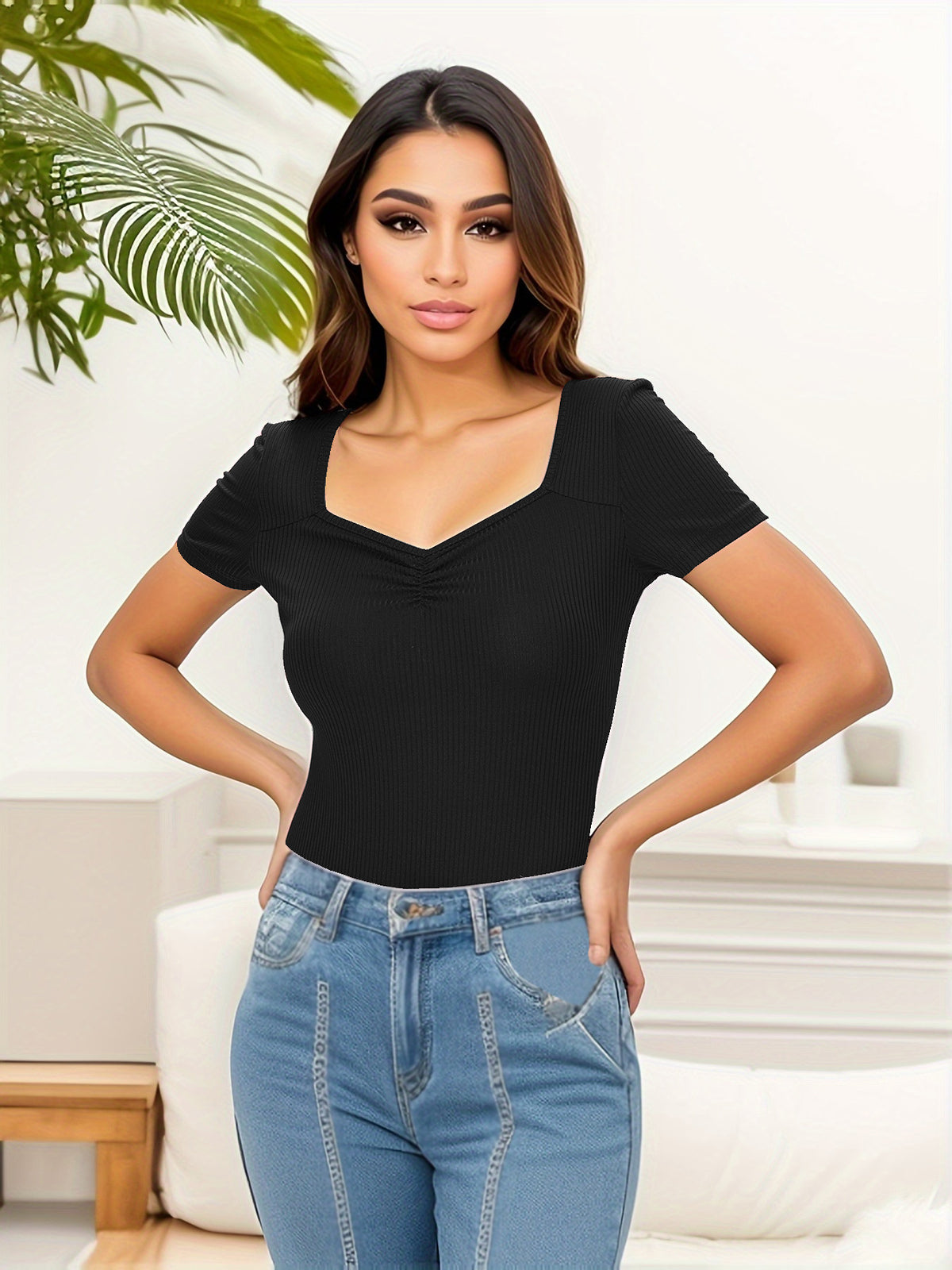 Women's Sexy Slim-Fit Pleated Jumpsuit