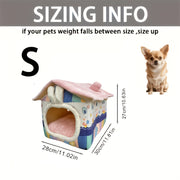 Four-Season Dog House, All-Weather Use, Detachable And Washable, Soft And Comfortable Dog Bed With Cushion, Polyester Material, Non-Slip Base, Suitable For Cats And Dogs