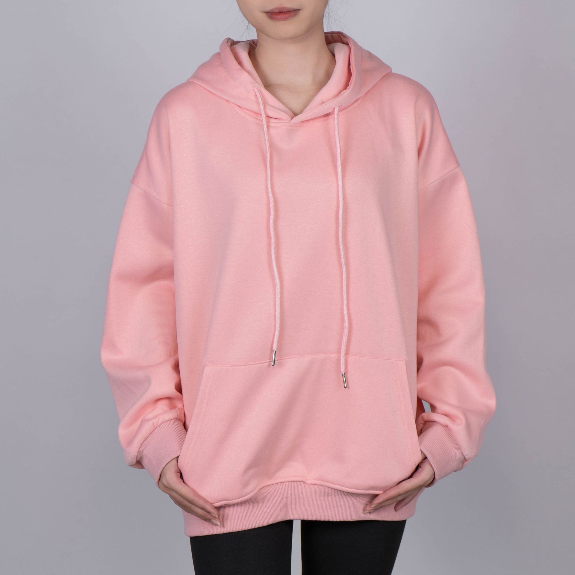 Cozy Fleece Hooded Pullover Winter Sports Sweatshirt