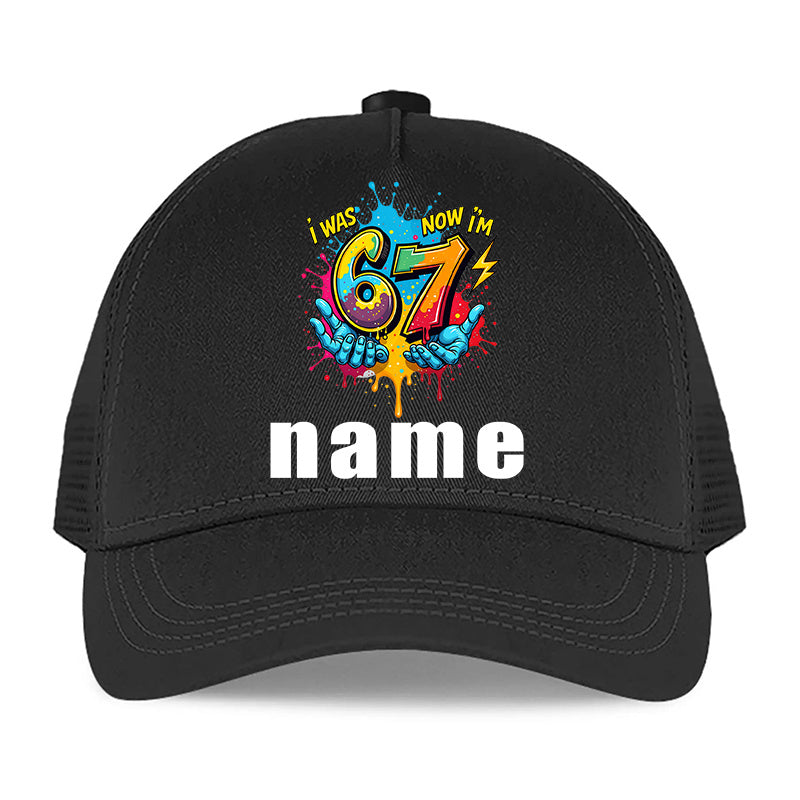 Custom Name Baseball Cap with Hands-Holding Graphic – Sun-Protective All-Season Hat for Teens