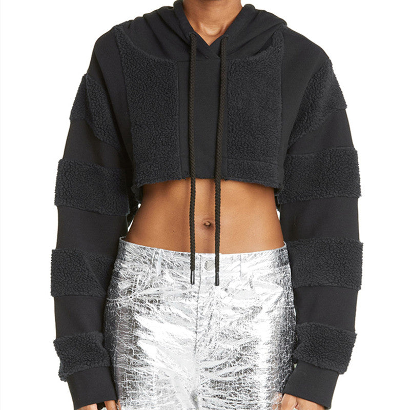 Cozy Lamb Wool Contrast Stitching Casual Sweater