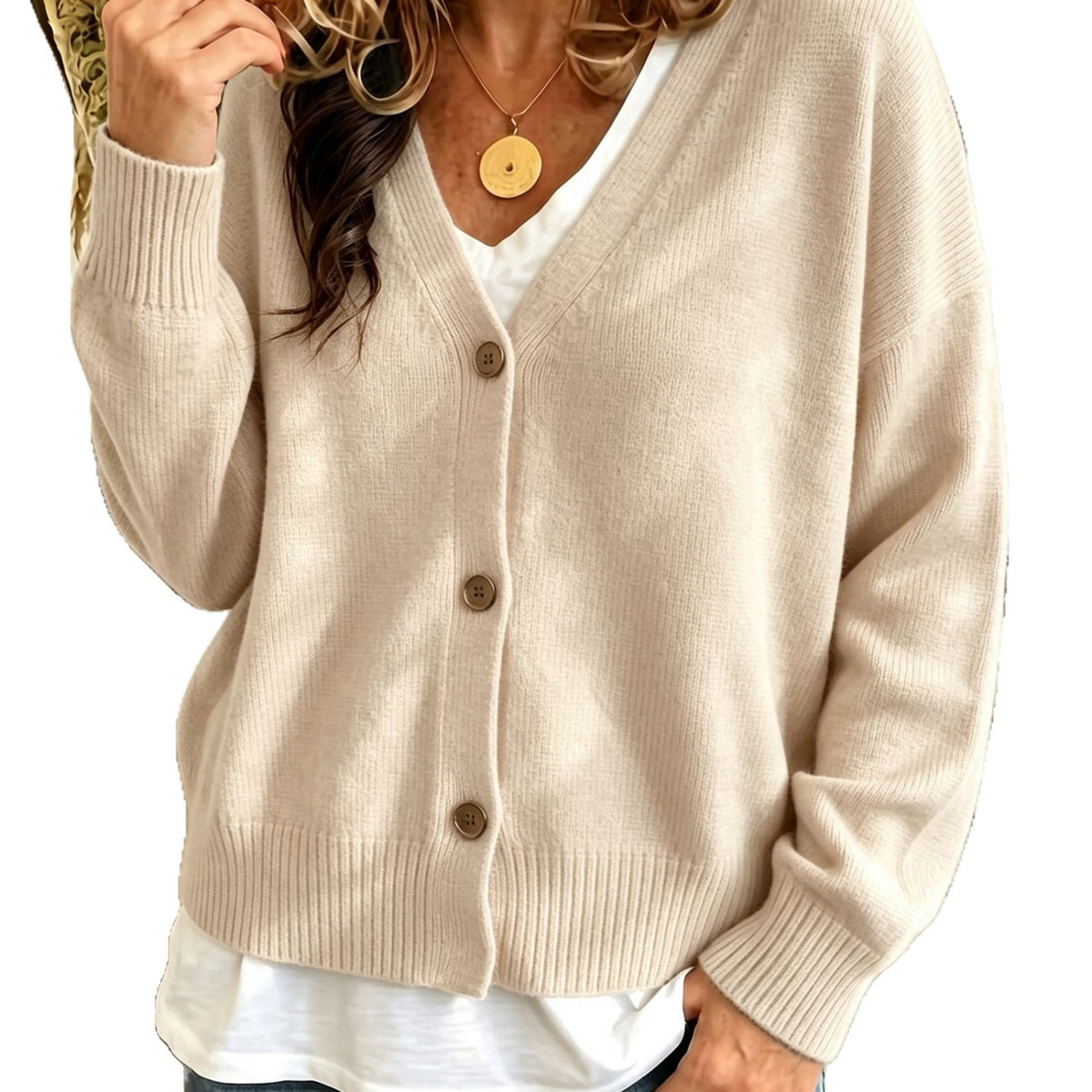 Casual Loose-fit Sweater Knitted Cardigan