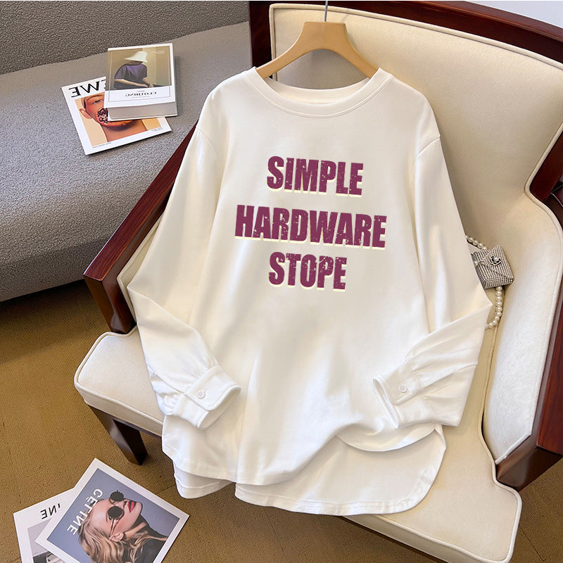 Cute Anime Print Cotton Long Sleeve Sweatshirt