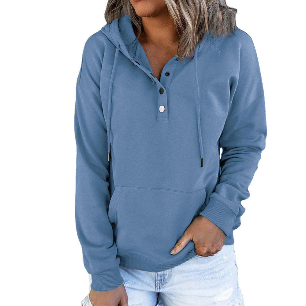 Women's Casual Hooded Sweatshirt with Pockets