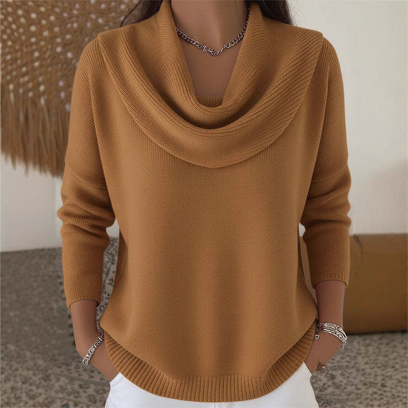 Autumn and Winter New Solid Color Long-sleeved Sweater