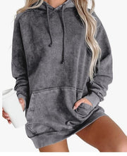 Plus Size Women's Cozy Casual Hooded Pullover Sweater