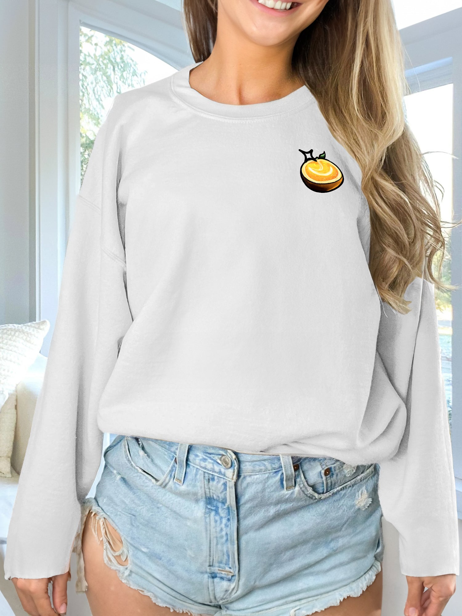 Women's Long Sleeve Printed Hoodie Casual Pullover